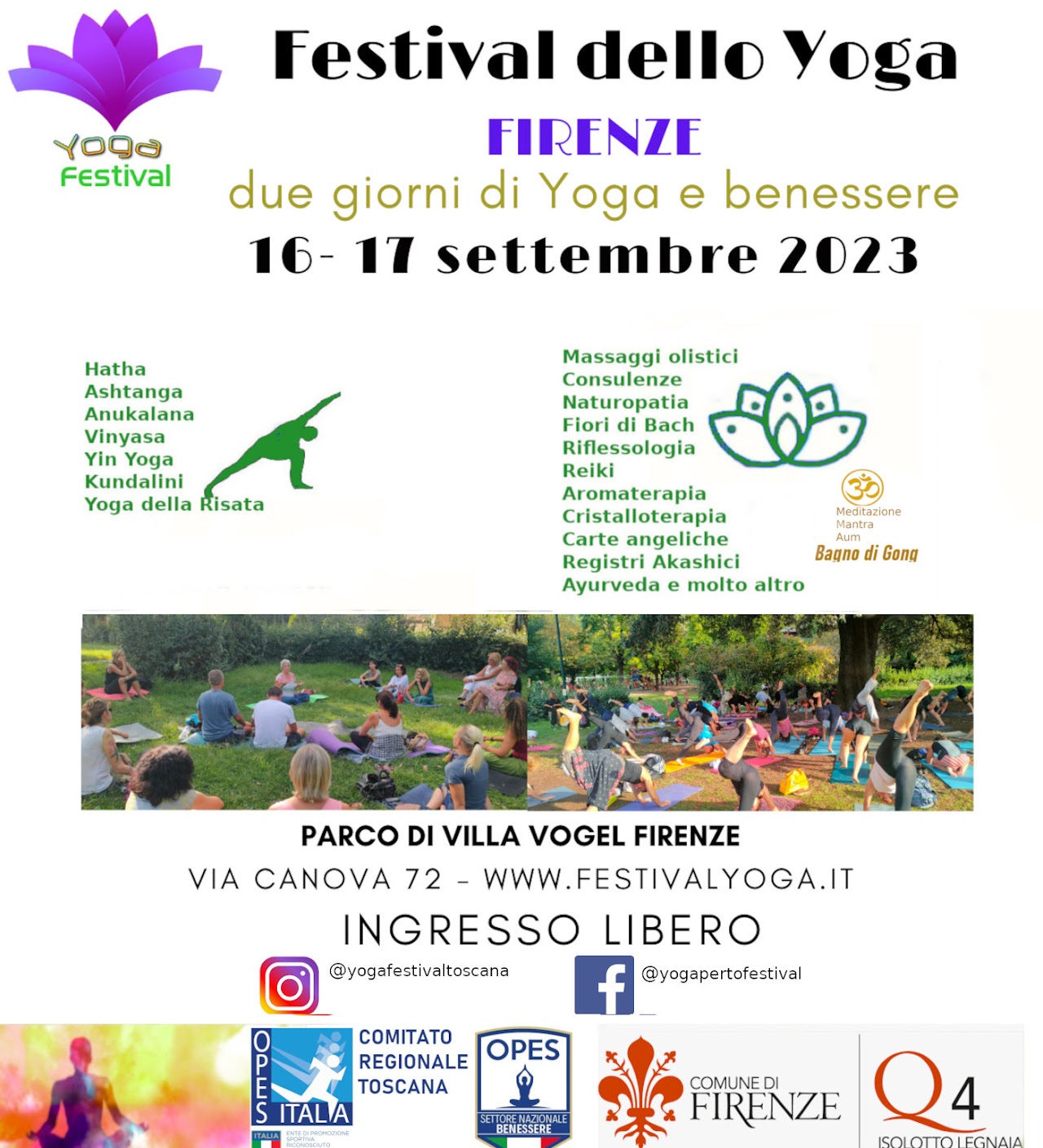 Festival dello Yoga a villa Vogel